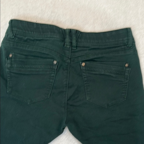 Democracy AB Technology Dark Green Skinny Jeans With Elastic Band on Waist - Picture 13 of 14